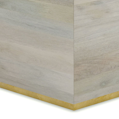 Abba - Handcrafted Square Coffee Table by Simpli-Home | Bel Furniture