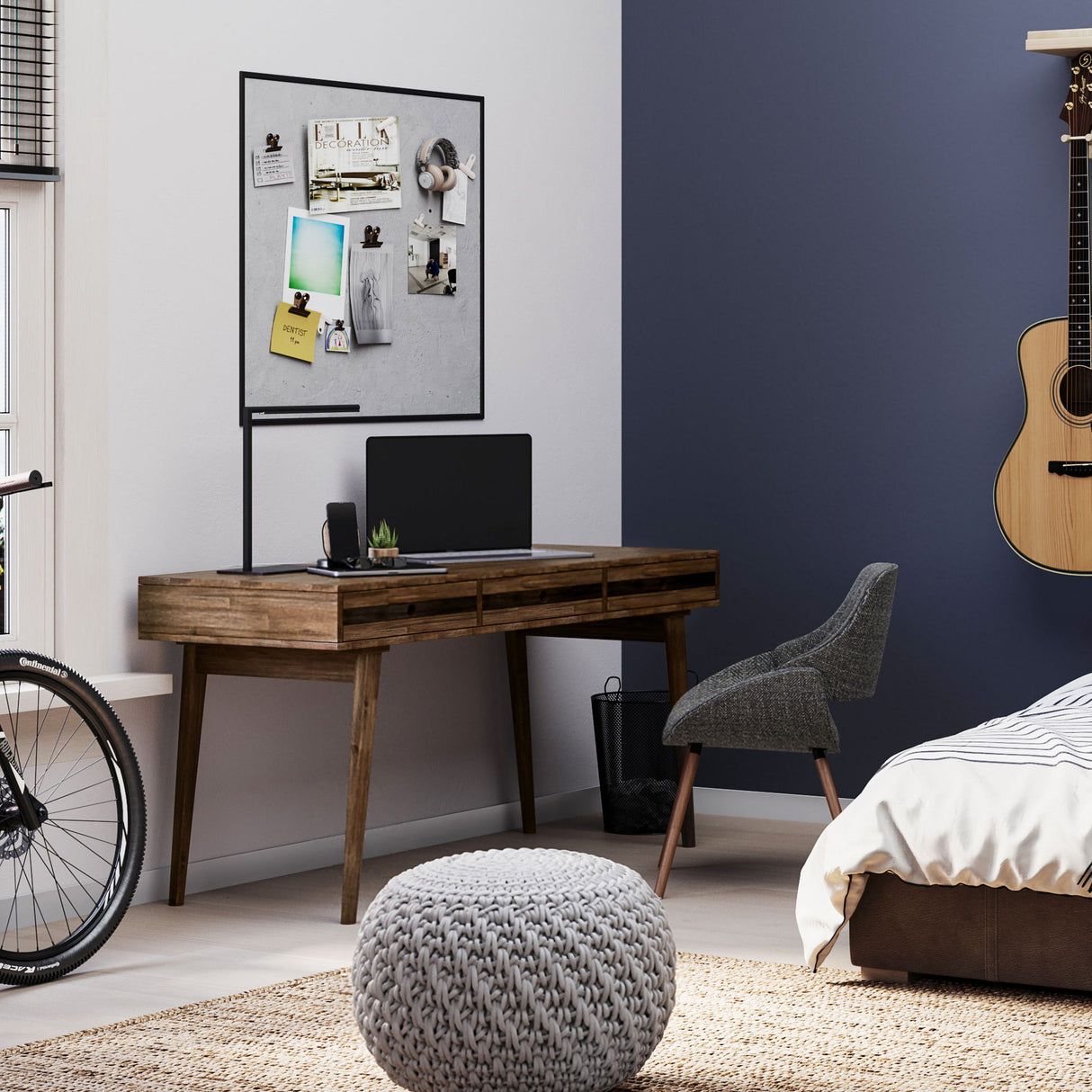 Clarkson - Desk - Rustic Natural Aged Brown by Simpli-Home | Bel Furniture