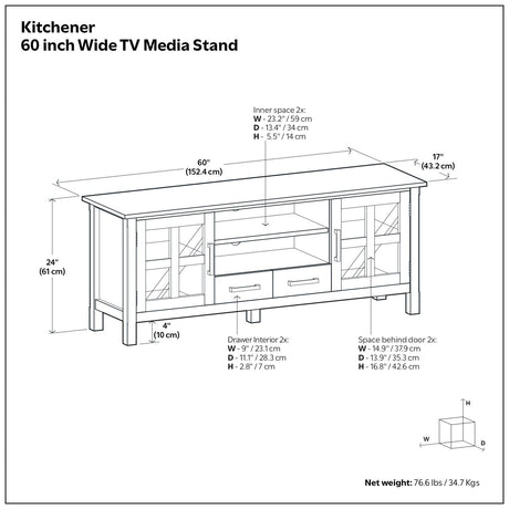 Kitchener - Handcrafted TV Media Stand - view 7