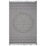 Guros - 8' X 10' Medallion Indoor / Outdoor Area Rug - Gray / White
