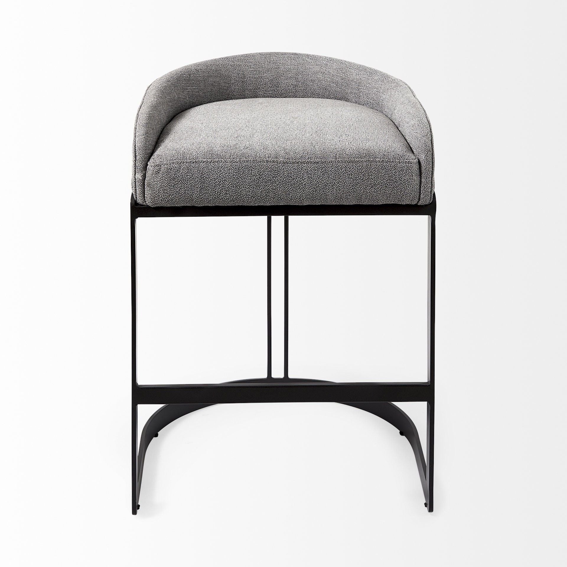 Steel Low Back Bar Chair - Gray