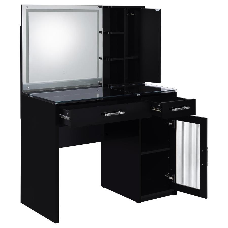 Flora - 2-Drawer Vanity Set With LED Mirror by Coaster Fine Furniture | Bel Furniture