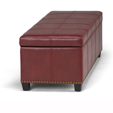 Kingsley - Upholstered Large Storage Ottoman - view 17