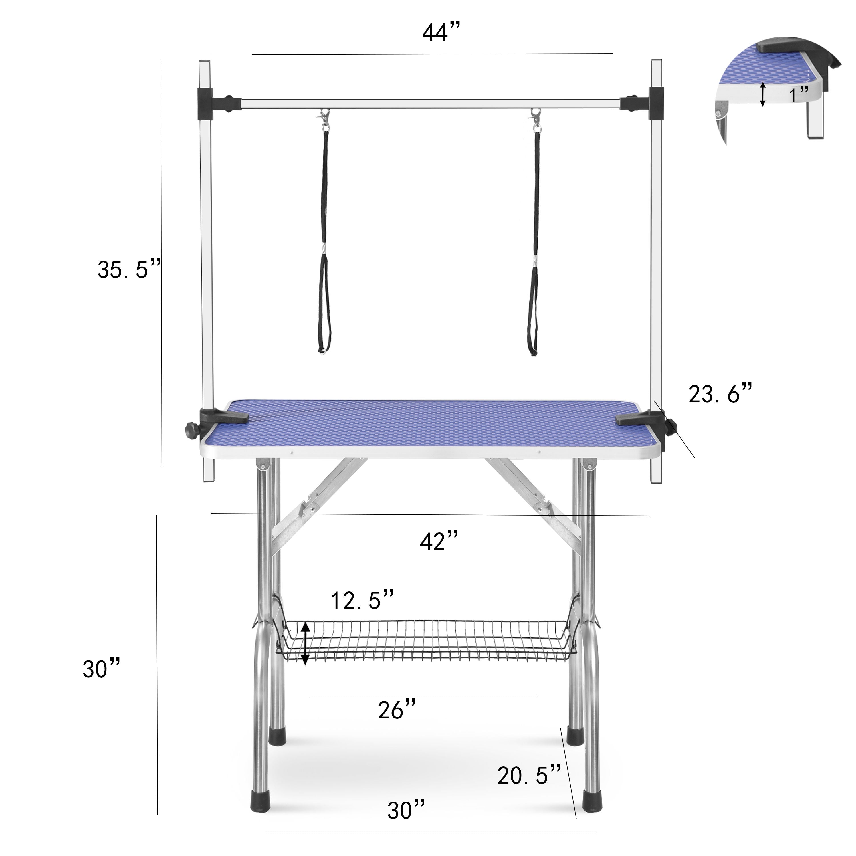 Large Grooming Table For Pet Dog And Cat With Adjustable Arm And Clamps Large Heavy Duty Animal Grooming Table