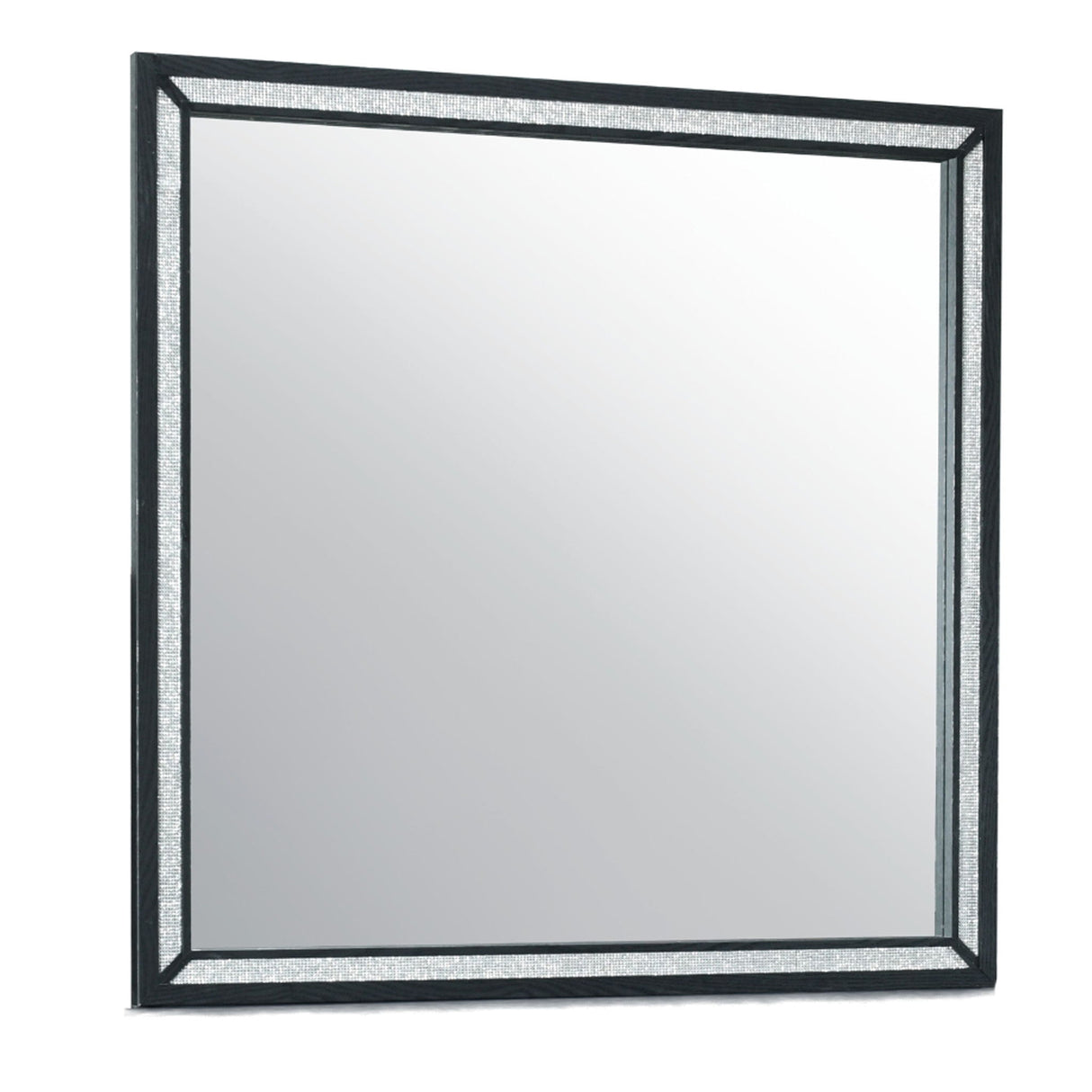 Carlos - Mirror - Black by Global Furniture USA | Bel Furniture