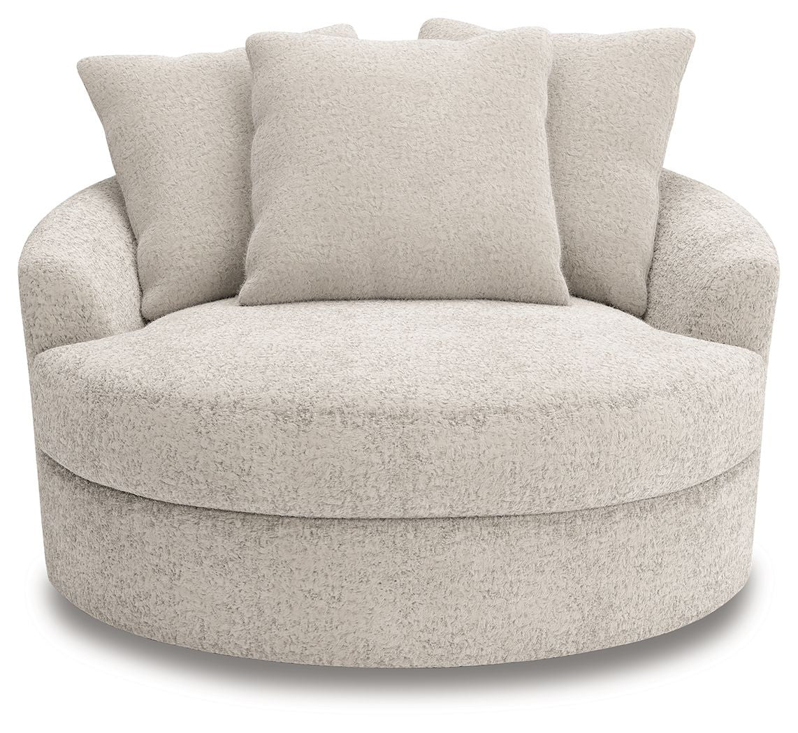 Cuddle Plush - Arctic - Oversized Swivel Accent Chair by Signature Design by Ashley® | Bel Furniture