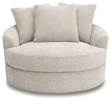 Cuddle Plush - Arctic - Oversized Swivel Accent Chair by Signature Design by Ashley® | Bel Furniture
