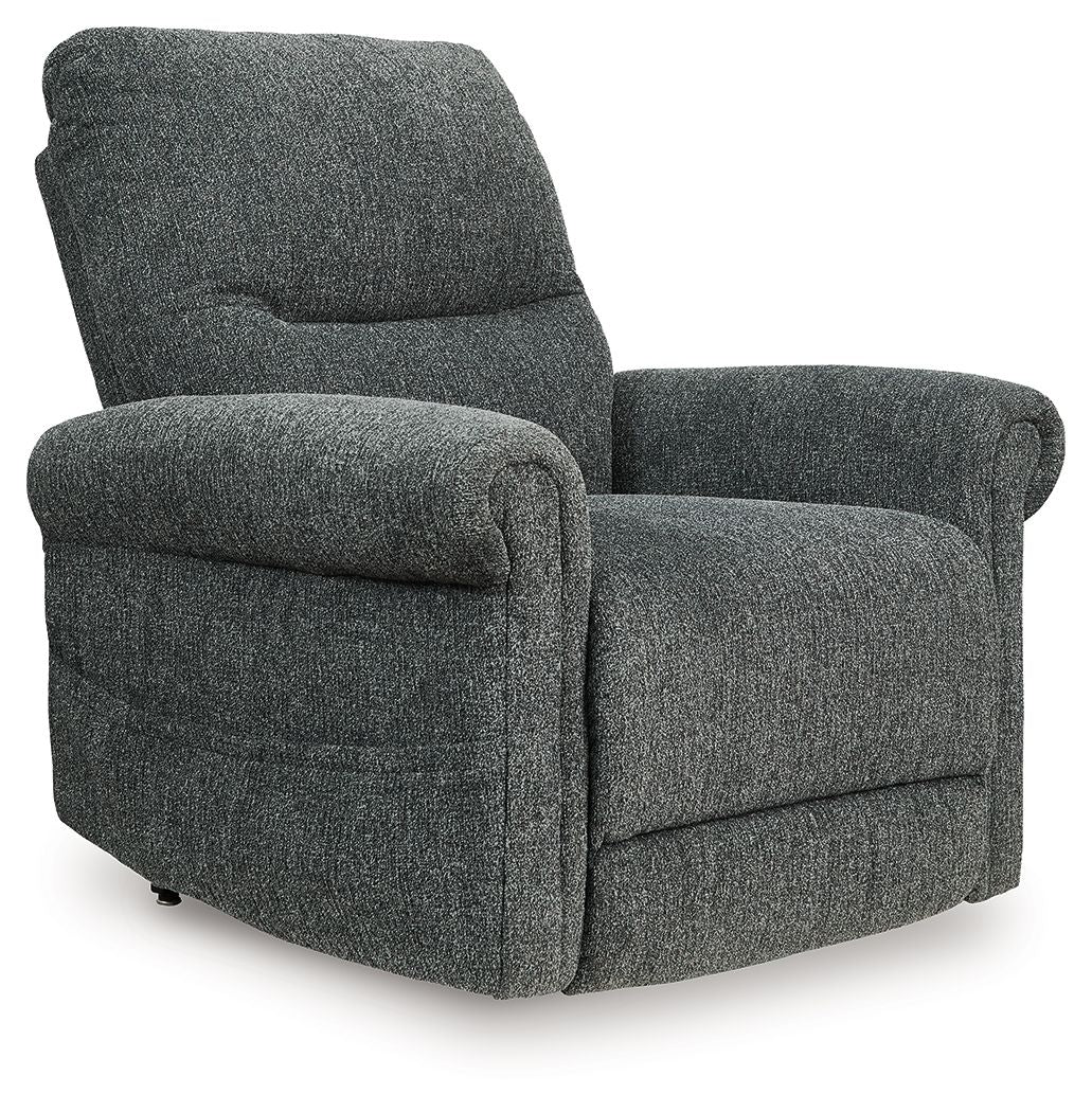 Aureta - Power Lift Recliner Dark Gray by Signature Design by Ashley® | Bel Furniture