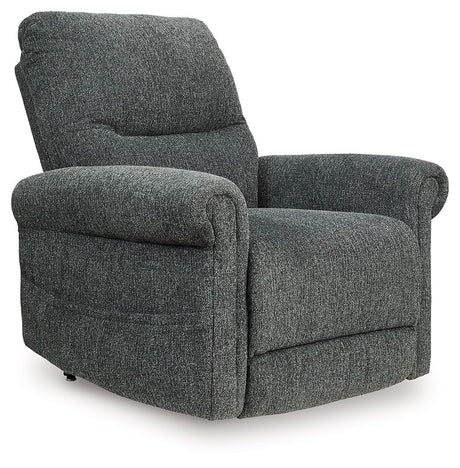 Aureta - Power Lift Recliner Dark Gray by Signature Design by Ashley® | Bel Furniture
