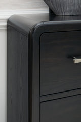 Rowanbeck - Black - Dresser And Mirror by Signature Design by Ashley® | Bel Furniture