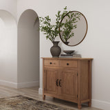 Connaught - Entryway Storage Cabinet - Medium Saddle Brown by Simpli-Home | Bel Furniture