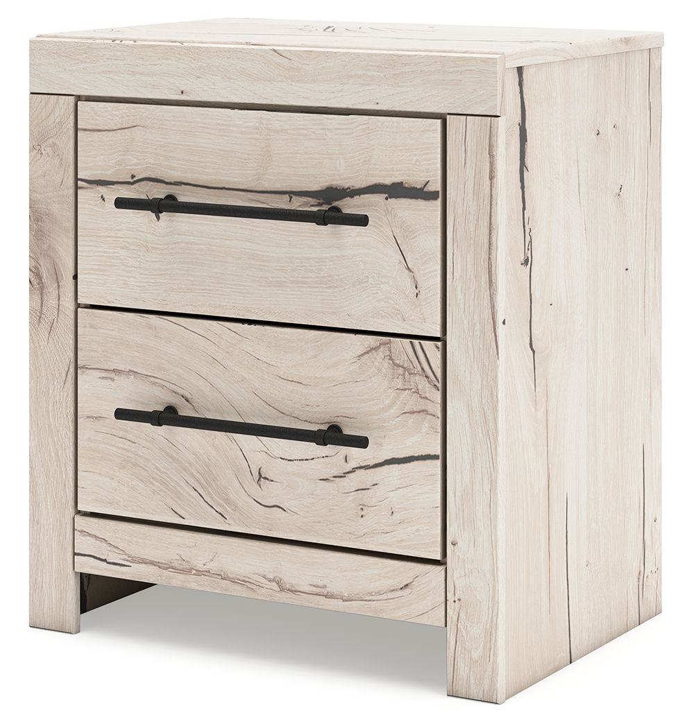 Lawroy - Light Natural - Two Drawer Night Stand by Benchcraft® | Bel Furniture