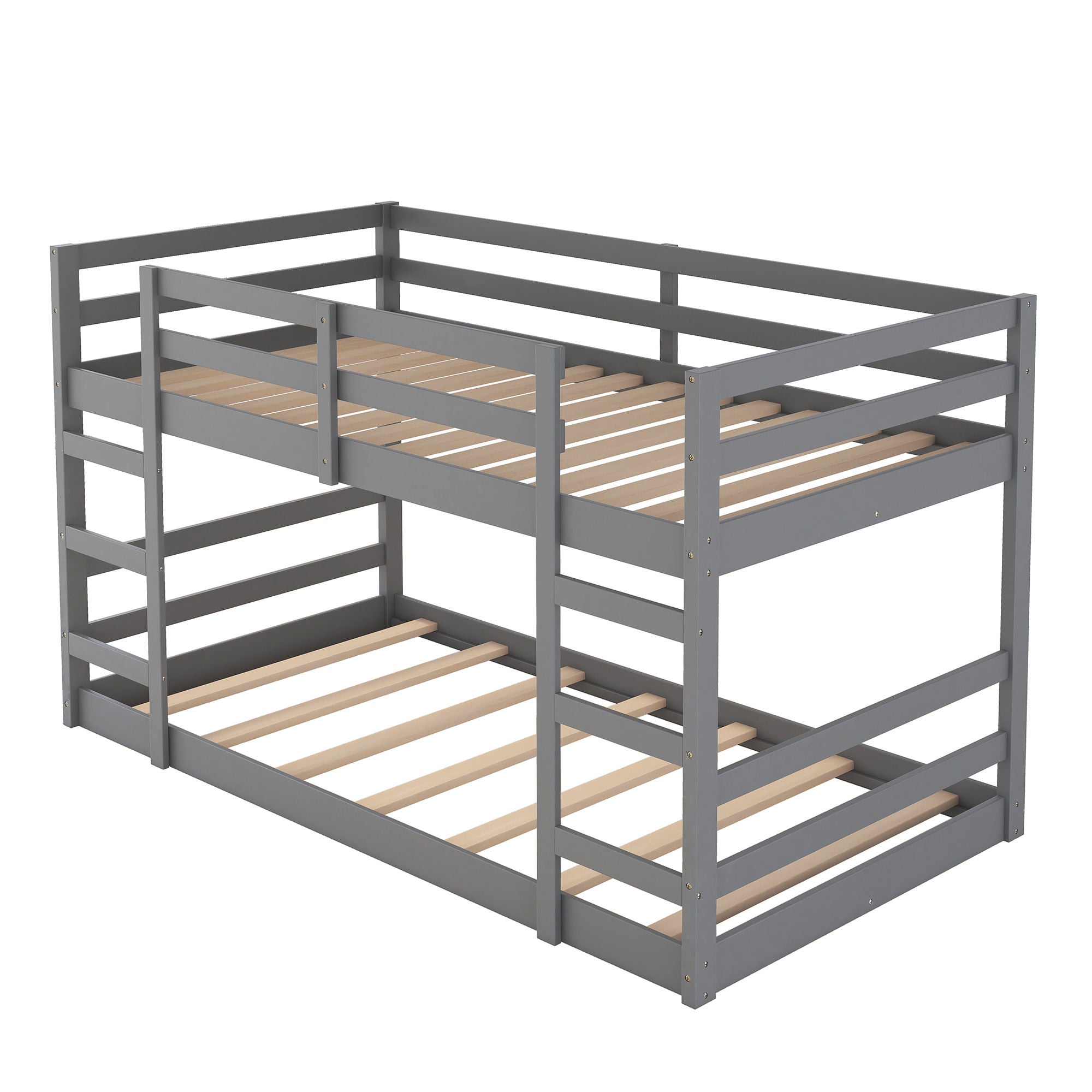 Twin Over Twin Bunk Bed With Ladder