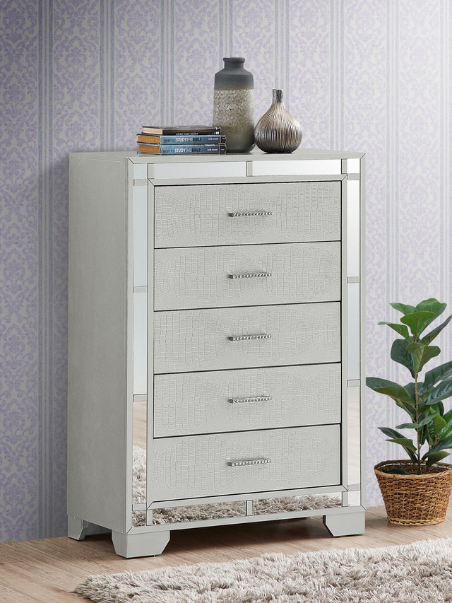 Madison - Chest - Silver Champagne by Glory Furniture | Bel Furniture