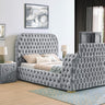Natalia - Bed Gray by Crown Mark | Bel Furniture