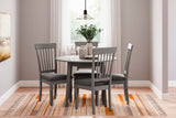 Shullden - Round Drm Drop Leaf Table - Gray