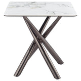 Carvell - Square Sintered Stone Table by Coaster Fine Furniture | Bel Furniture