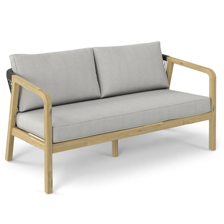 Palmetto - Outdoor Sofa - Stone Gray by Simpli-Home | Bel Furniture