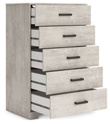 Shawburn - Whitewash - Five Drawer Chest by Signature Design by Ashley® | Bel Furniture