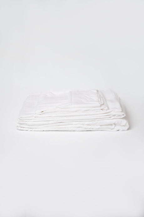 Bamboo Hypoallergenic Sheet Set White by Omne Sleep | Bel Furniture