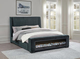 Preston - Upholstered Audio Flame Visualizer Bed by Coaster Fine Furniture | Bel Furniture