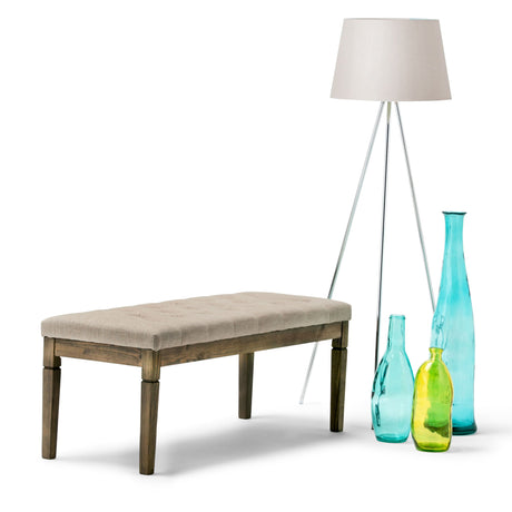 Waverly - Upholstered Tufted Ottoman Bench - view 16