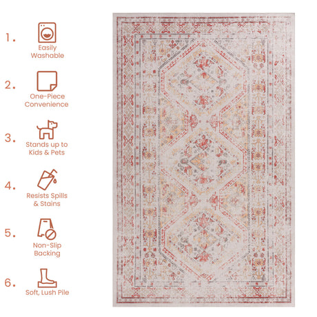 Maval - Trendy Washable Area Rug - view 17