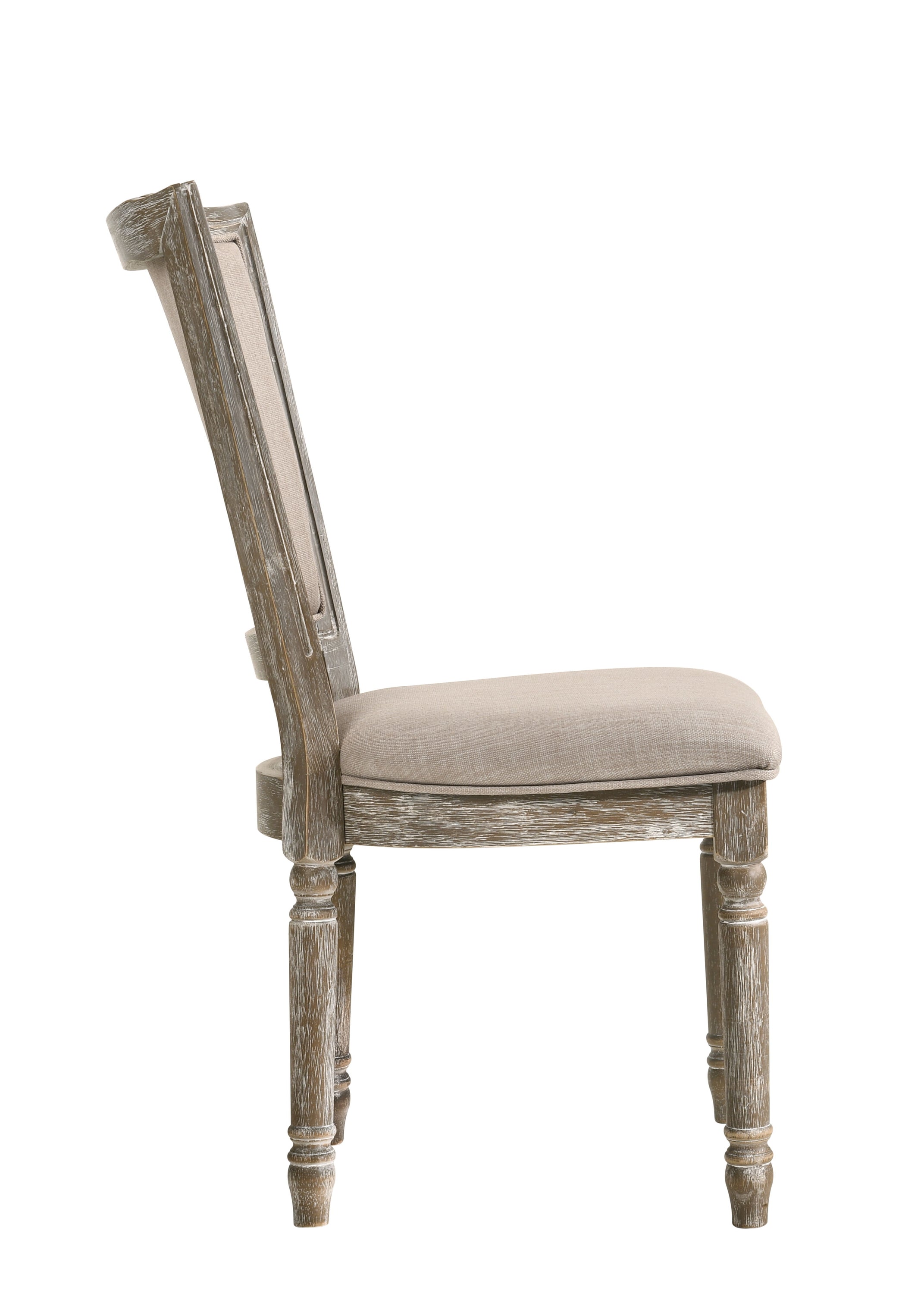 Gabrian - Two Tone, Reclaimed Side Chair (Set of 2) - Beige / Gray