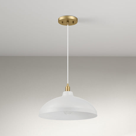 Astral - Single Light Pendant Lamp For Entrance Kitchen Island - Gold / White - view 4