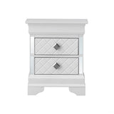Accent Nightstand - Silver Champagne