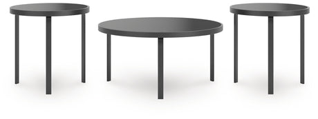 Dorylin - Occasional Table Set (Set of 3) - Black - view 4