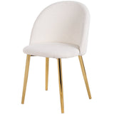 Marion - Mid-Century Modern Dining Chair (Set of 2) - Gold / White by Ashcroft Furniture | Bel Furniture