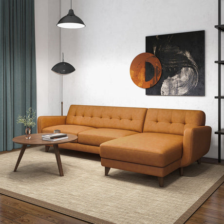 Allison - Mid-Century Modern Sectional Sofa Chaise - view 15