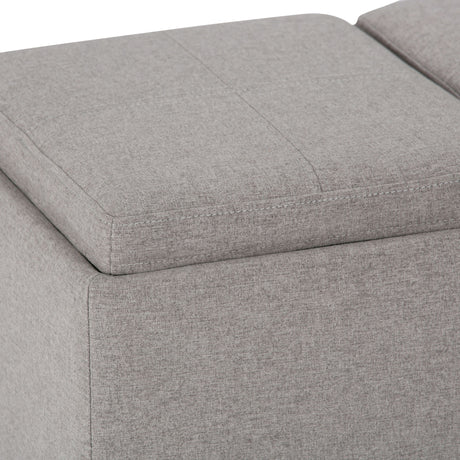 Avalon - Upholstered Storage Ottoman by Simpli-Home | Bel Furniture
