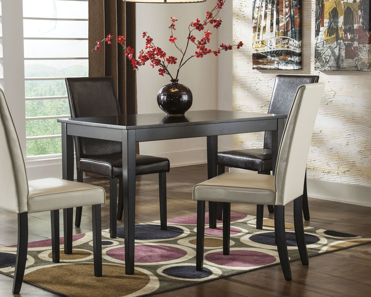 Kimonte - Dark Brown - Rectangular Dining Room Table by Signature Design by Ashley® | Bel Furniture