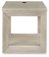 Marxhart - Bisque - Square End Table by Signature Design by Ashley® | Bel Furniture