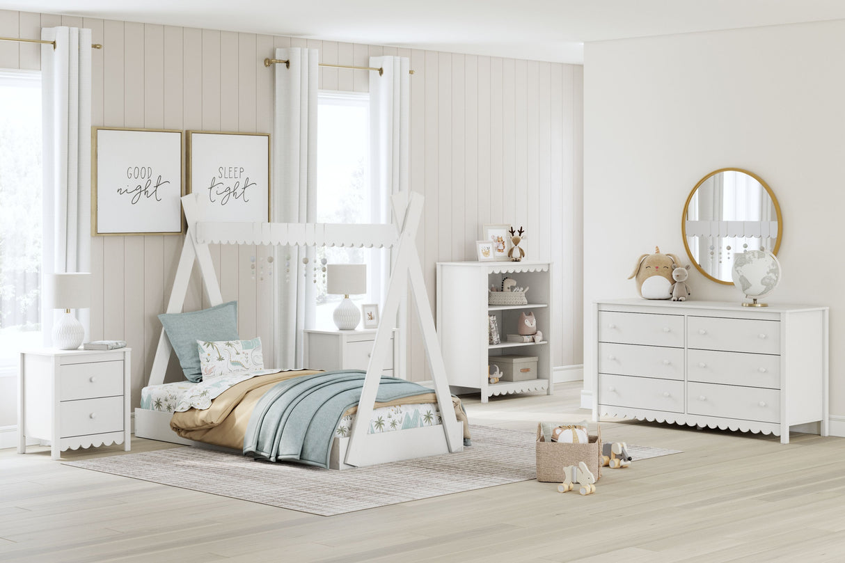 Hallityn - Tent Complete Bed Set White by Signature Design by Ashley® | Bel Furniture