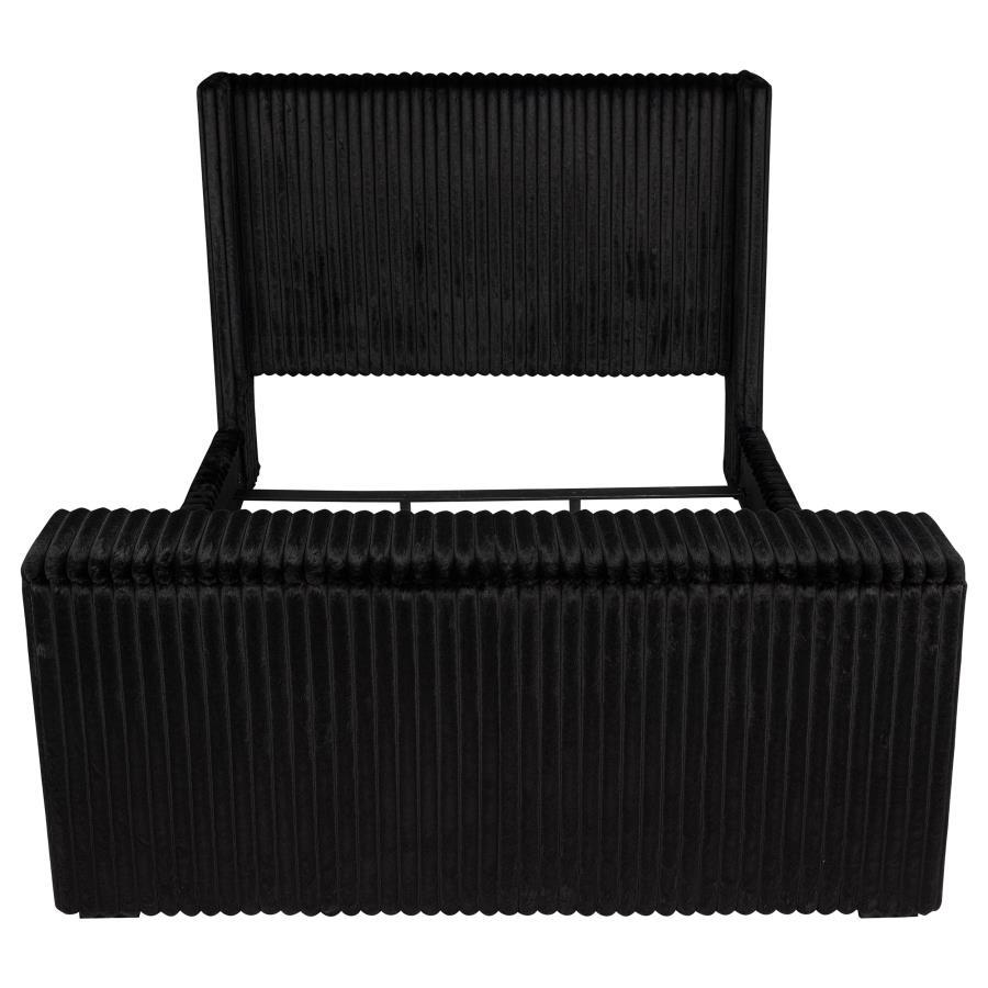 Centergrove - Upholstered Wingback TV Bed