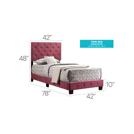 Luxurious Upholstered Bed - view 80