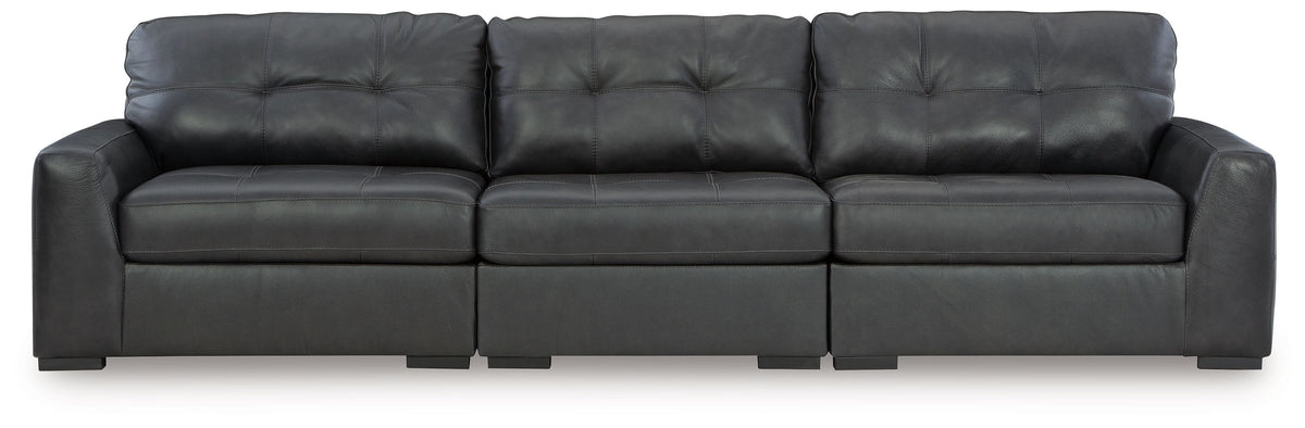 Brindley Pier - Sectional Black 3-Piece Sectional Sofa by Signature Design by Ashley® | Bel Furniture