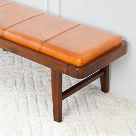 Maddox - Bench - Rustic / Tan by Ashcroft Furniture | Bel Furniture