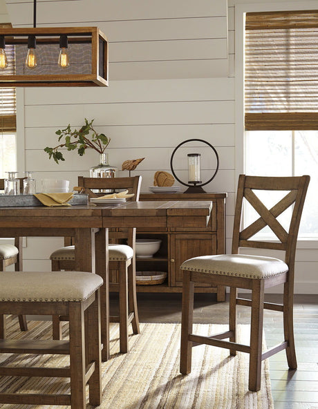 Moriville - Rectangular Dining Table Set - Counter Height by Signature Design by Ashley® | Bel Furniture