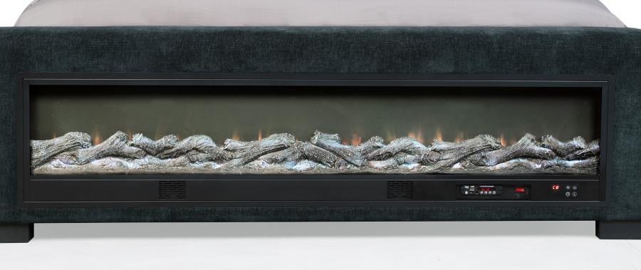 Preston - Upholstered Audio Flame Visualizer Bed by Coaster Fine Furniture | Bel Furniture