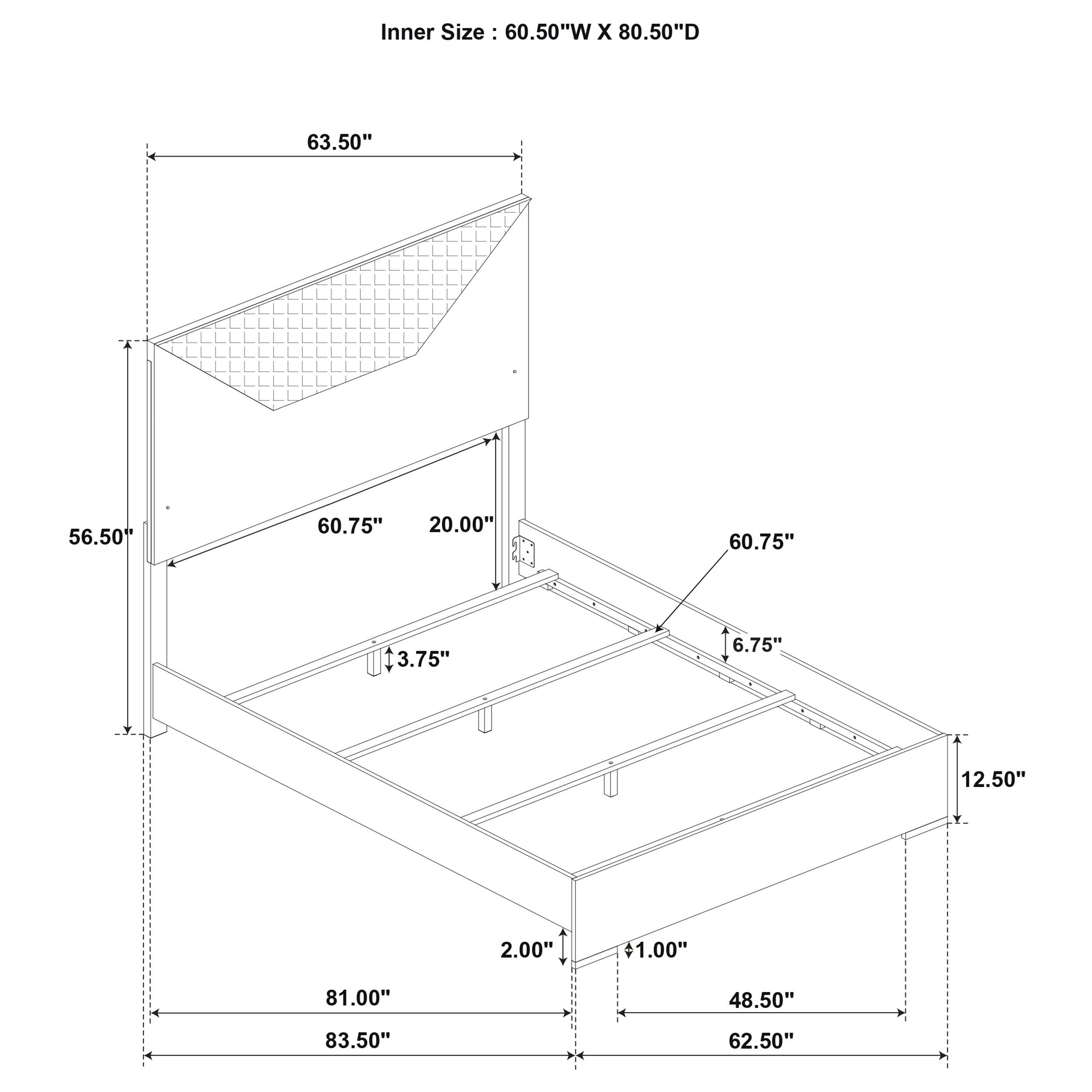 Ives - Panel Bed LED Headboard