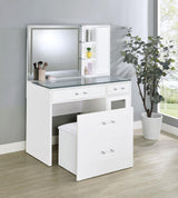 Flora - 2-Drawer Vanity Set With LED Mirror by Coaster Fine Furniture | Bel Furniture