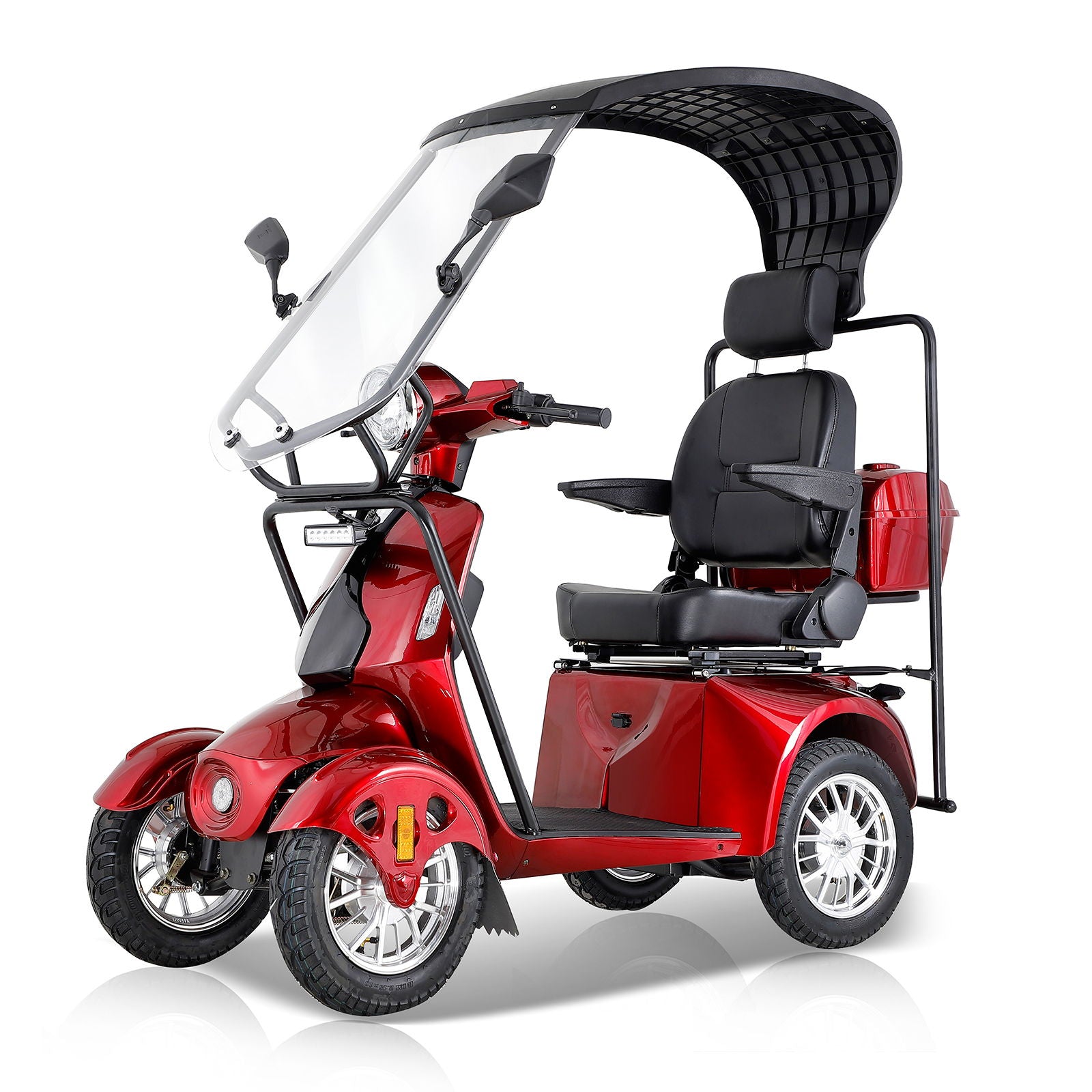 Fastest Mobility Scooter With Four Wheels For Adults & Seniors - Red