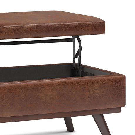 Owen - Lift Top Large Coffee Table Storage Ottoman, Mid Century Style - view 17