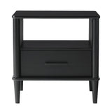 Transitional Solid Wood Spindle Nightstand by Walker Edison | Bel Furniture