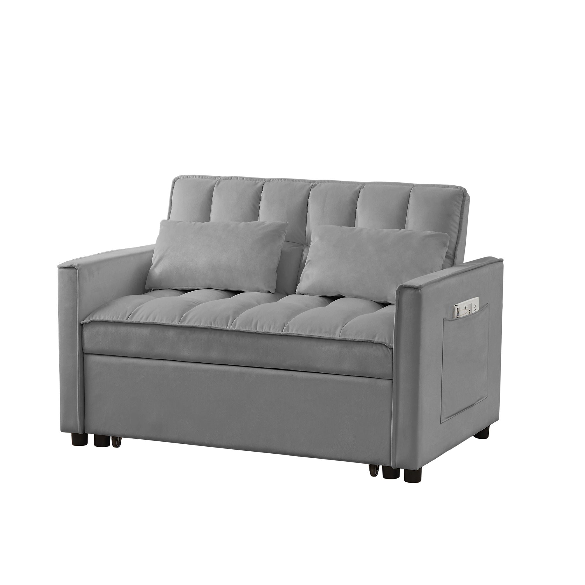 Velvet Loveseat Sofa Bed