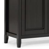 Amherst - Wide 4 Door Storage Cabinet - Hickory Brown by Simpli-Home | Bel Furniture